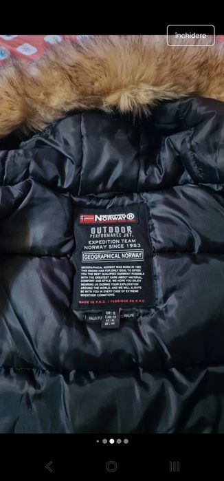 Geaca iarna Geographical Norway calduroasa xl
