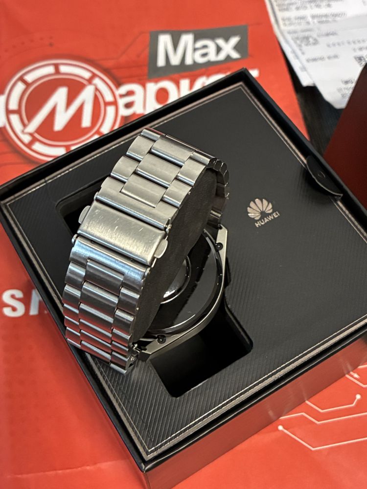 ***48 Huawei Watch 3 Pro Гаранция Техномаркет 2025 TITANIUM / Brown