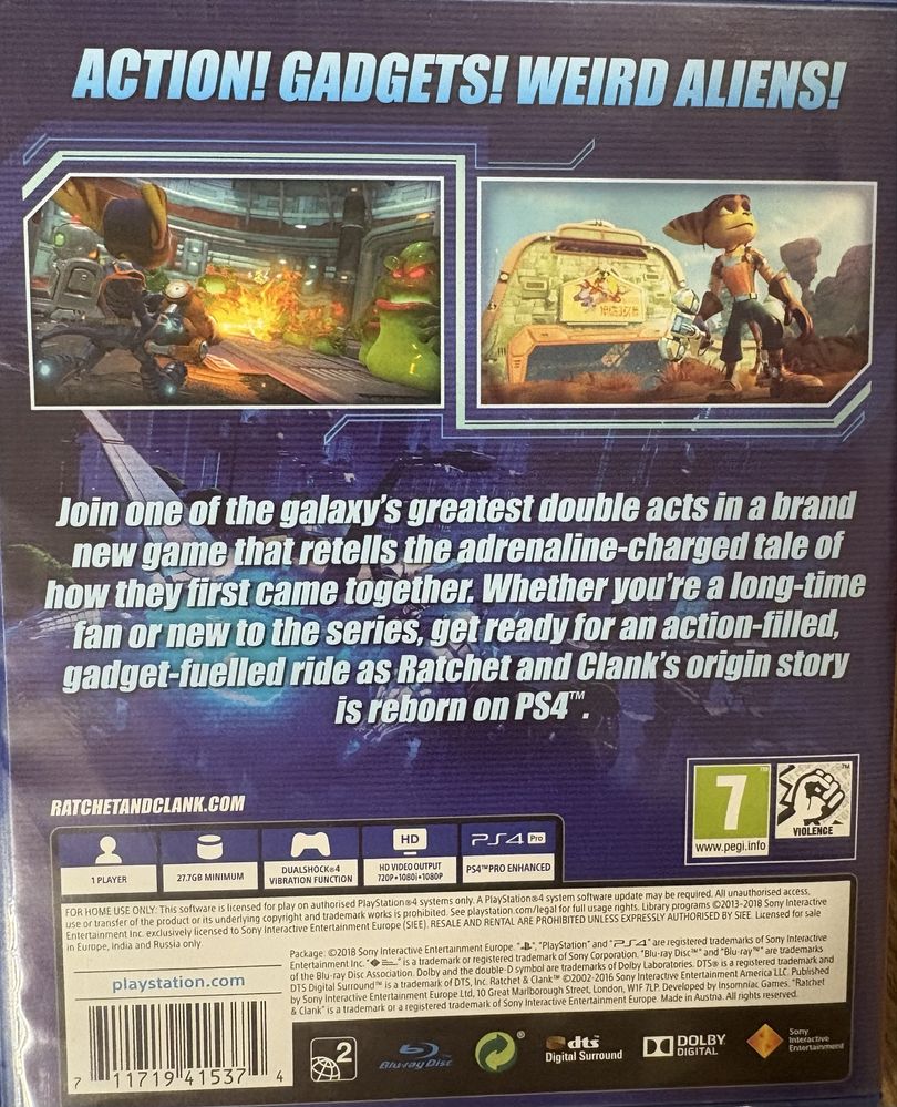 Ratchet & Clank (PS4) Разопакована; без дефекти!