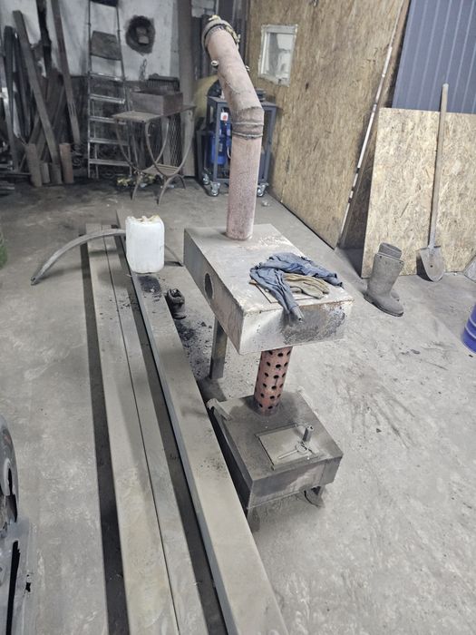 Продам буржуйку на отработке