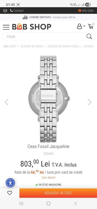 Ceasuri dama Kors Fossil barbati Tag bratari piele