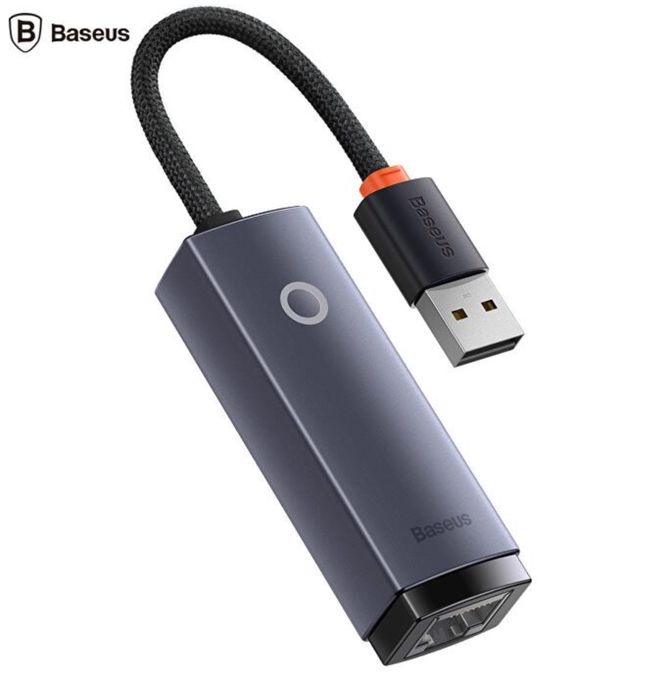 Adaptor 100 Mbps RJ45 LAN Socket - USB A - Baseus Lite Series