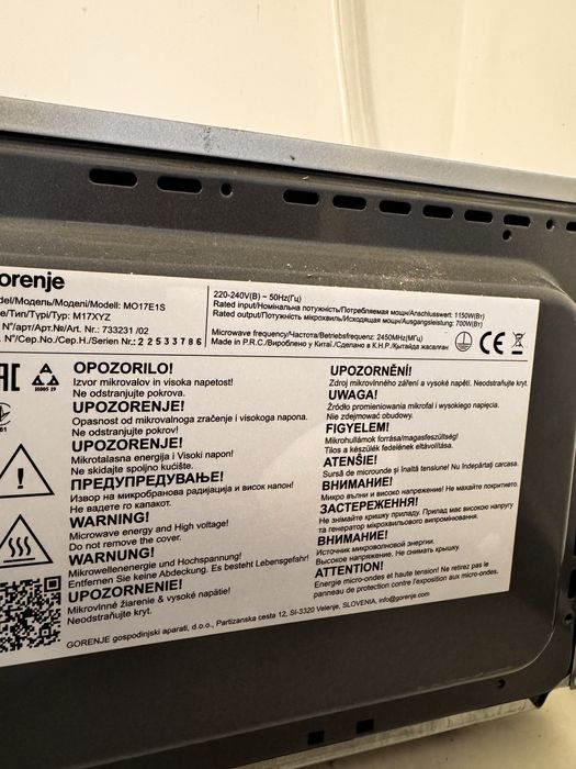 Cuptor cu microunde gorenje