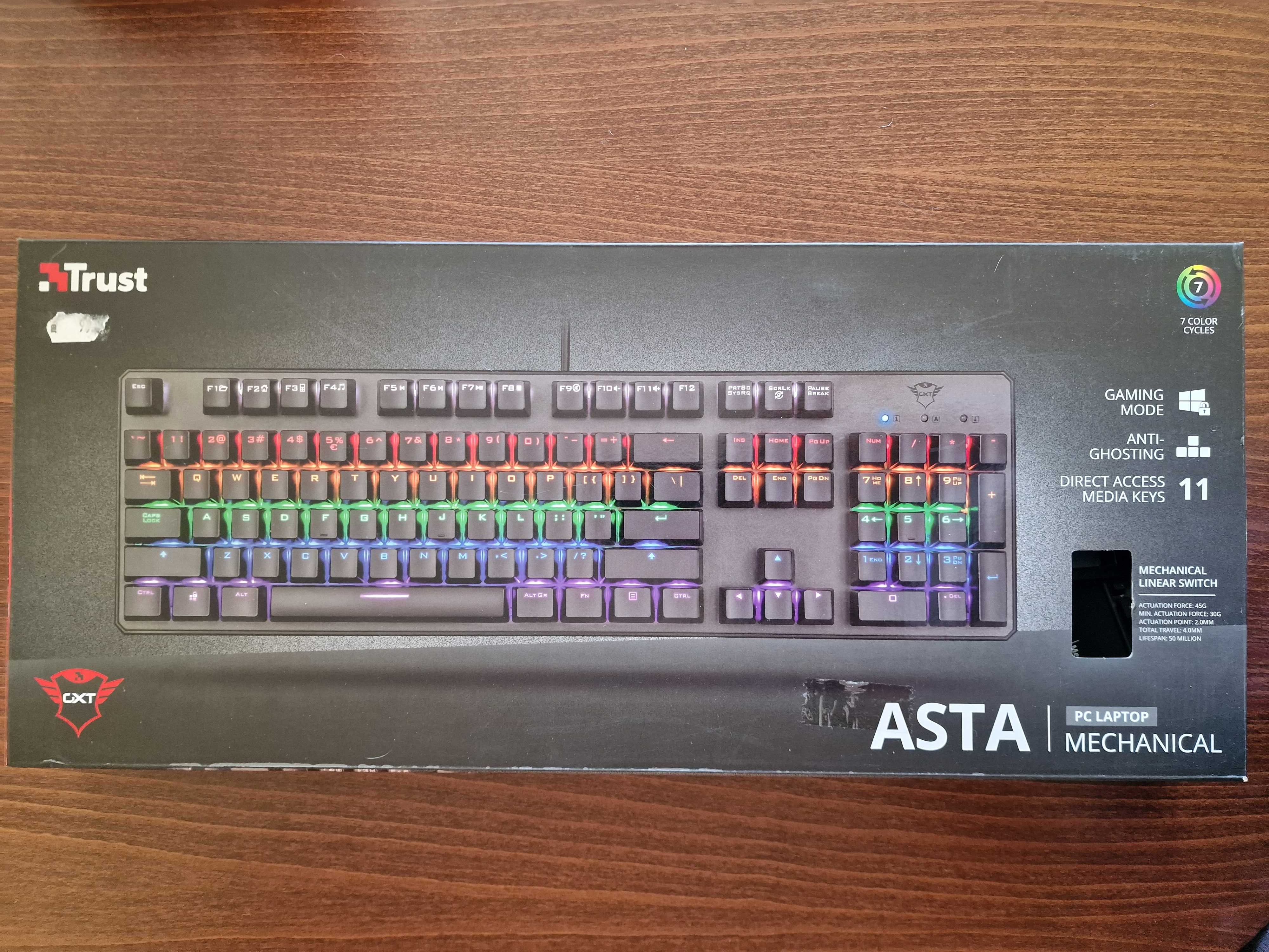 Клавиатура Trust GXT Asta,