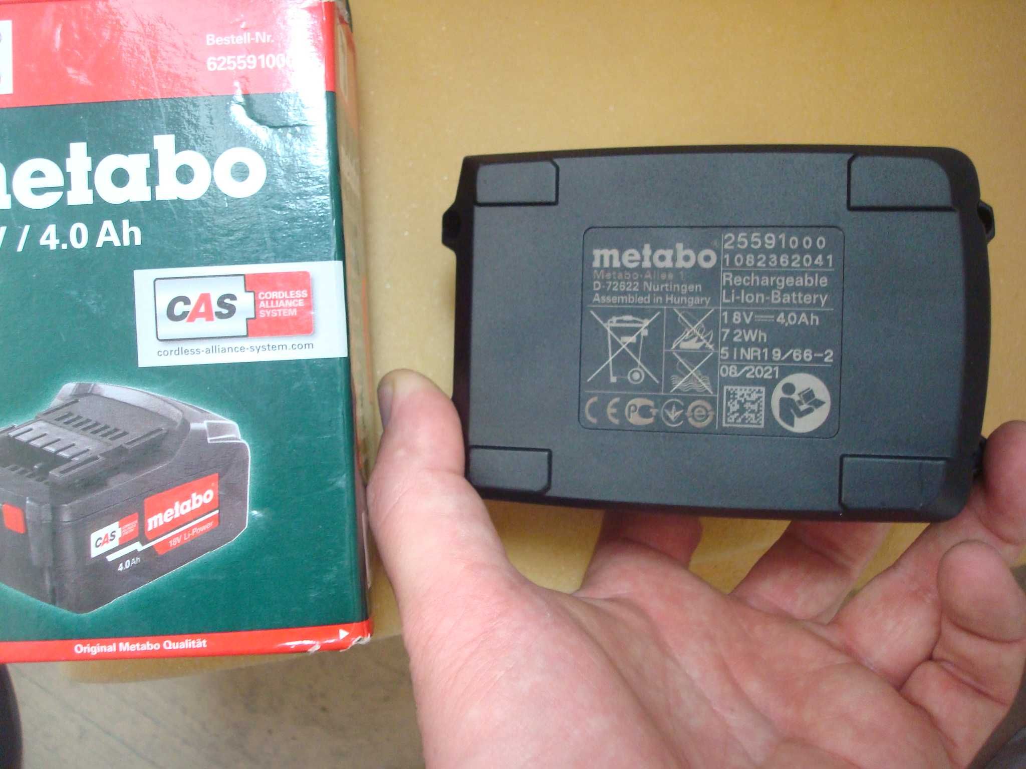 Acumulator baterie Metabo CAS 18 V Li -ion 4A la cutie nou