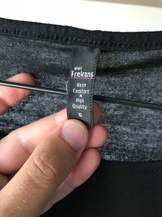 Tricou negru cu desen bufniță Tricou Frekans de vară pentru femei