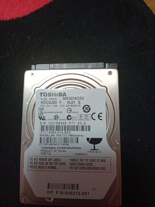 HDD2J93  F toshiba