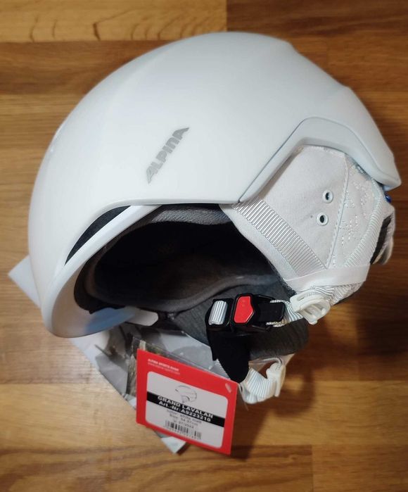 Casca Ski ALPINA GRAND LAVALAN, Alb, Marime 54-57