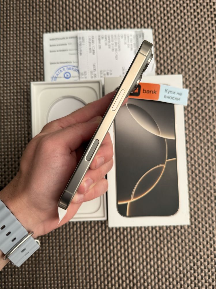 НОВ! Лизинг от 70лв/м‼️iPhone 16 Pro Natural Titanium