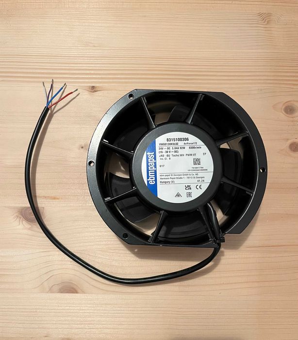 ventilator industrial ebmpapst protectie IP68 24Vdc PWM -20°C -> +70°C