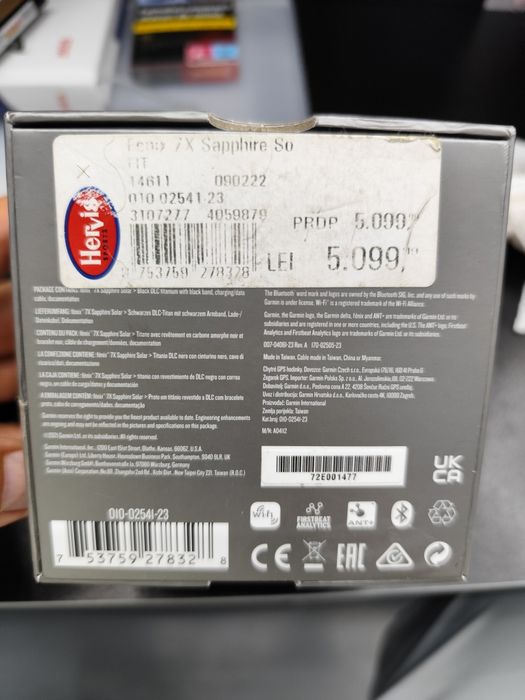 Garmin Fenix 7X Sapphire Solar