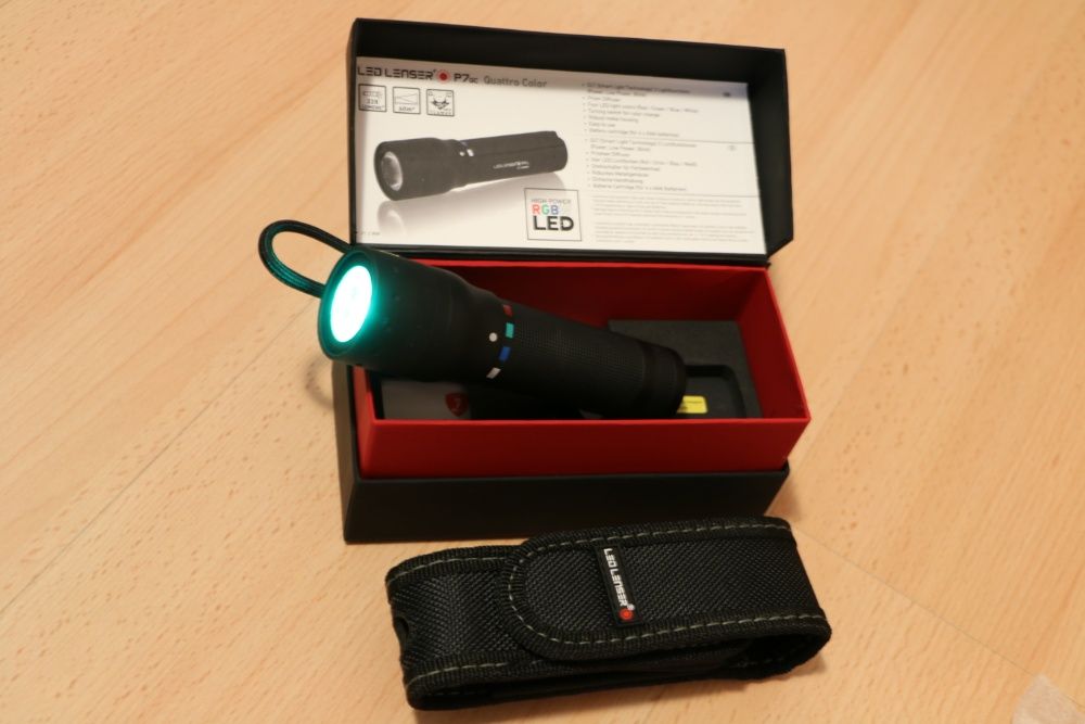 фенер LED Lenser, 220 лумена, 4 цвята, внос от Германия