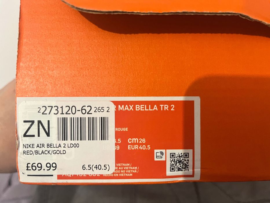маратонки nike air max bella rеd размер 40 нови