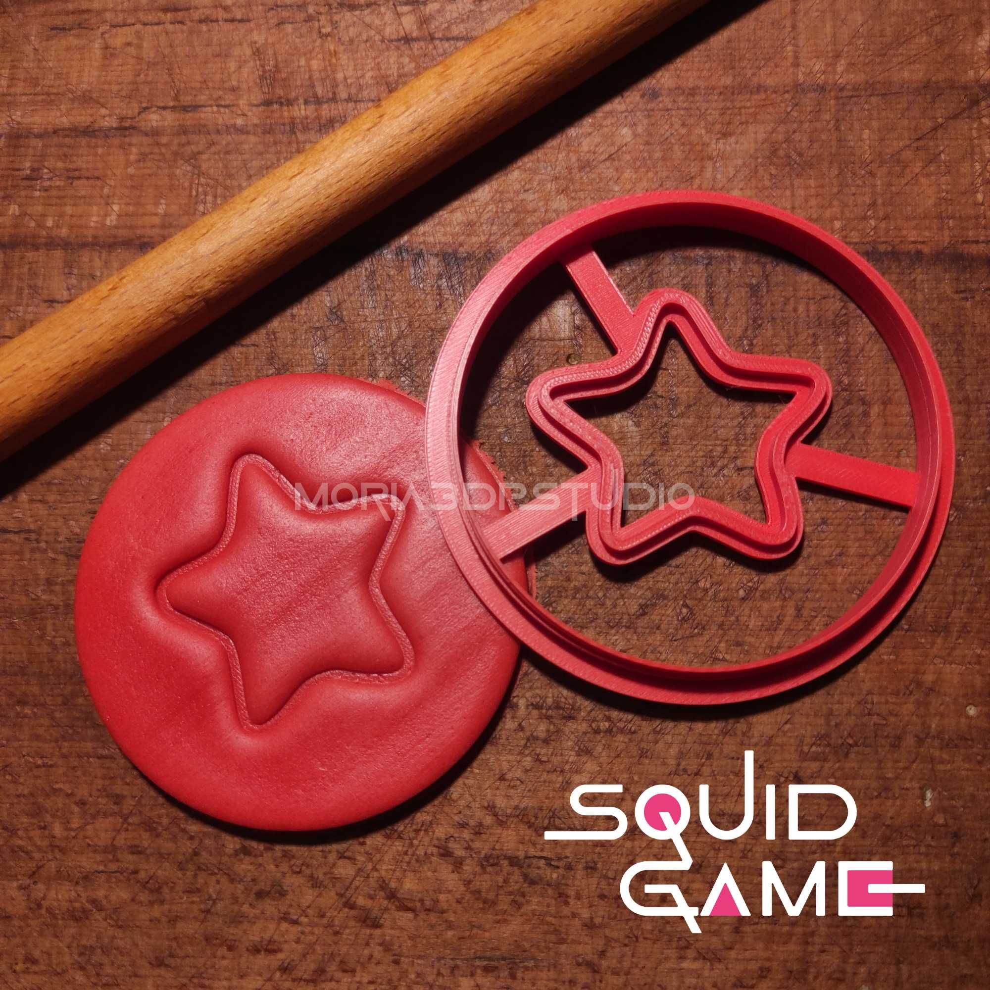 Резци за сладки, бисквити, фондан и тесто Squid Game