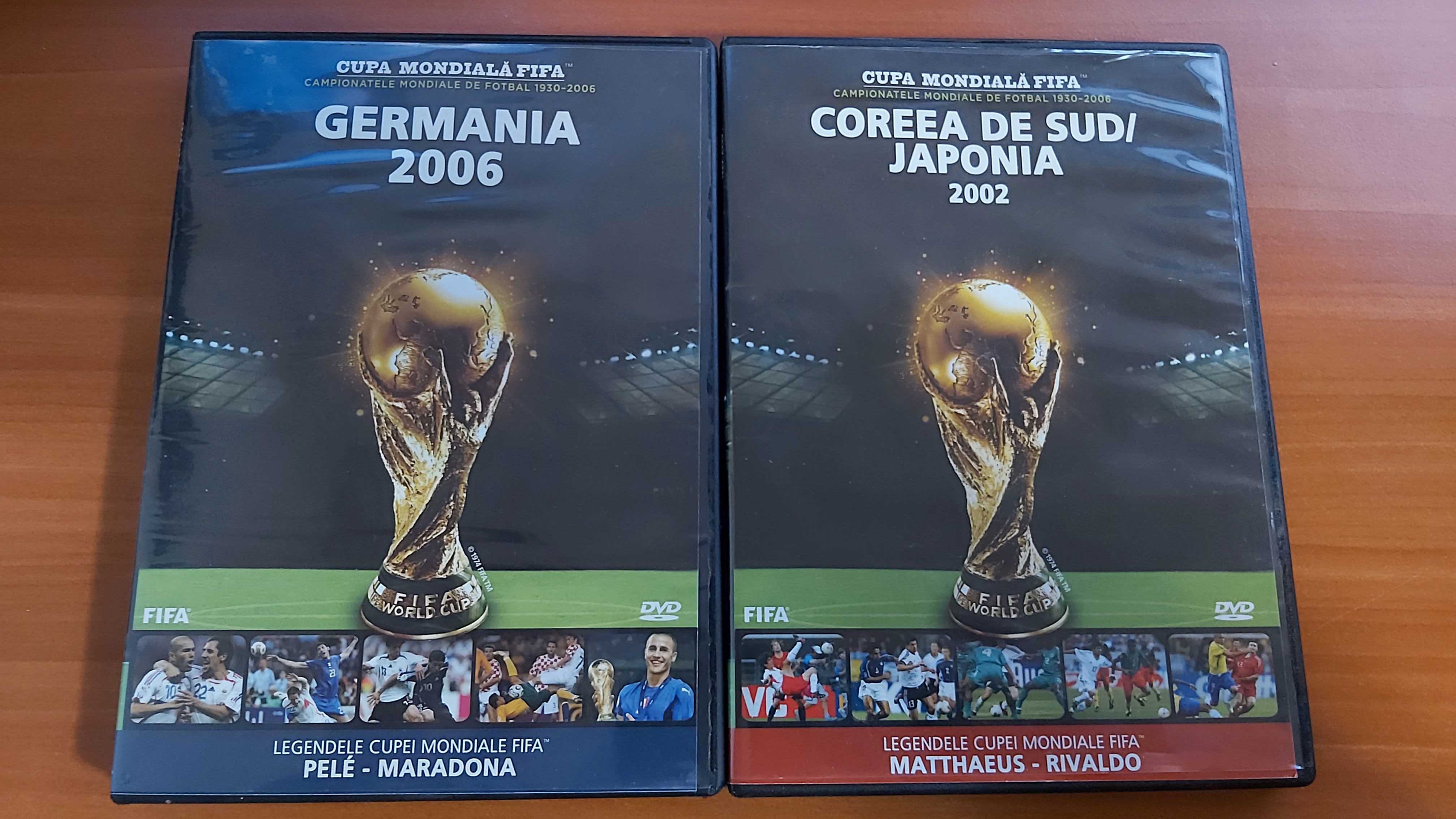 DVD-uri Cupa Mondială FIFA Coreea de Sud-Japonia 2002 și Germania 2006