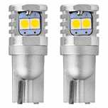 Bec de pozitie tip LED Canbus, T10 W2.1x9.5 W5W W10W 12V/24V, 3030 6SMD, , culoare alb, Amio, set 2 buc