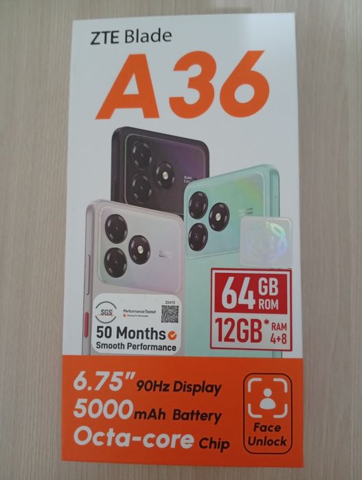 Смартфон ZTE Blade A36 новый