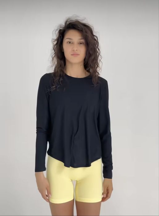 Свободный сеточный рашгард/лонгслив для спорта