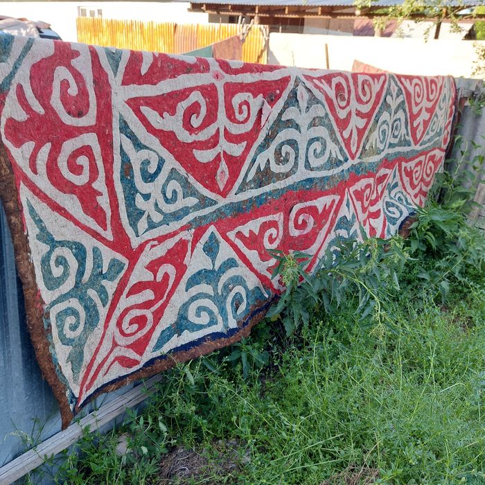 Ретро текемет для интерьера из войлока 3м×4м