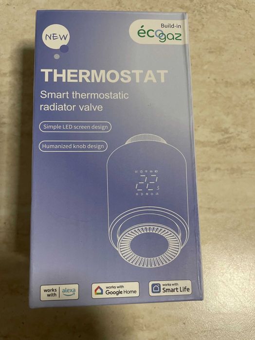 Cap termostatic inteligent pentru calorifer, Automat-on, Zigbee 5 buc