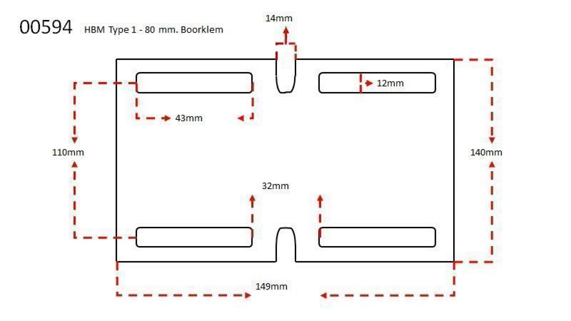 Менгеме за колонна бормашина, тип 1 120мм hbm