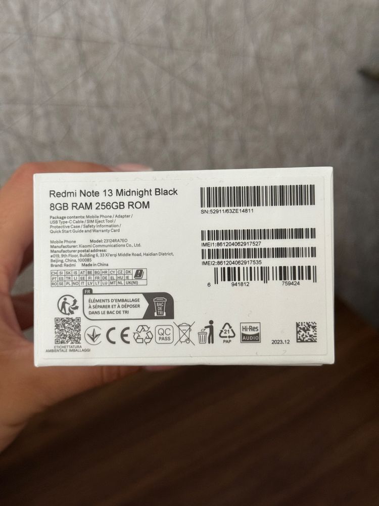 Xiaomi Redmi Note 13 4G 256 GB