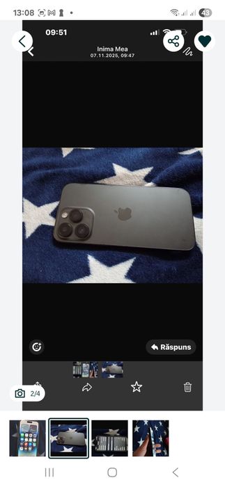 Vând iPhone 14 pro max 256 gb