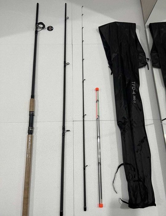 Lanseta Feeder Black Fox TFD-4 Carbon - Marimi diferite