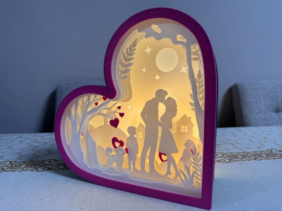 Подарък за Свети Валентин-лампа