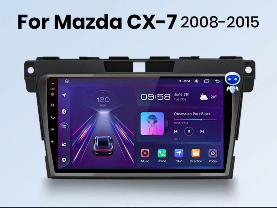 Navigatie Android dedicata Mazda CX-7 ( fab.2008-2015).