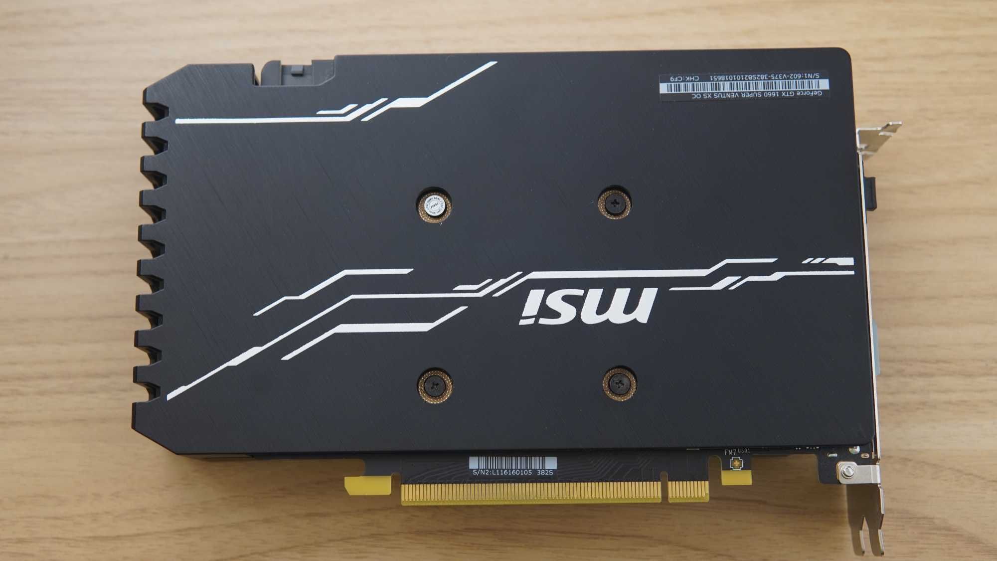 Видео Карта MSI 1660 Super Ventus XS OC Eddition [БЕЗПЛАТНА ДОСТАВКА]