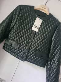 Jacheta din piele eco Zara S