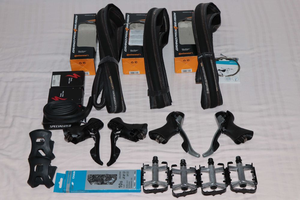 Anvelope cursiera Continental Grand P4S (3buc) + 4 ergopowere si alte