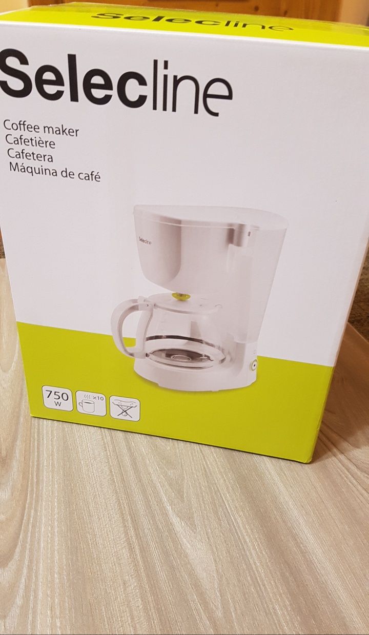 Cafetieră Selecline , nouă,  750w , 10 cești