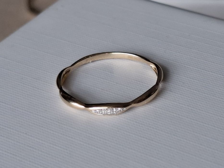 Inel aur 14k diamante