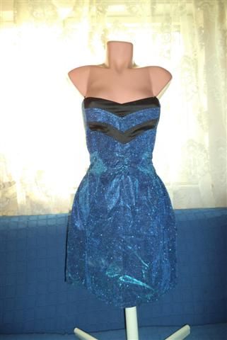 Rochie cameleon pe albastru TRANSPORT GRATUIT