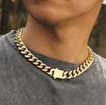 Lant Cuban Chain suflat aur