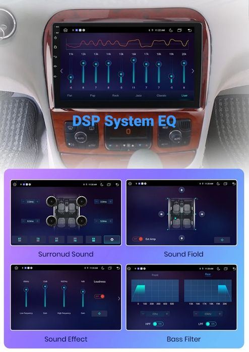 Navigatie Android dedicata Mercedes Benz S-Class W220 (1998-2005)