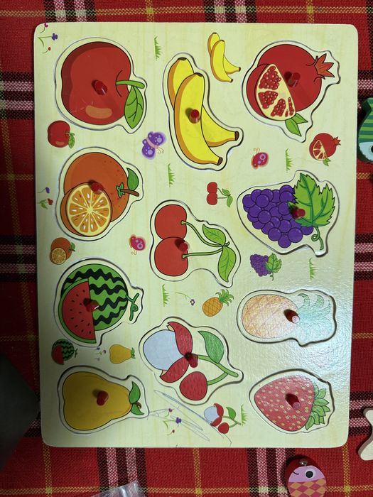 Бебешки дървени играчки лот