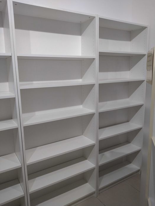 Продавам библиотеки/стелажи/ бели, ПДЧ, 18 мм, в наличност 20 броя