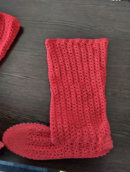 Cizme croșetate noi