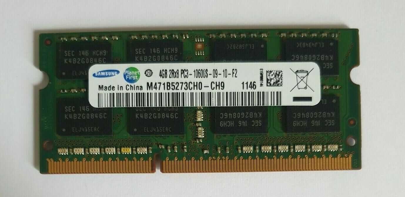 Memorii Laptop Samsung 4GB DDR3 PC3-10600S 1333Mhz 1.5V M471B5273CH0
