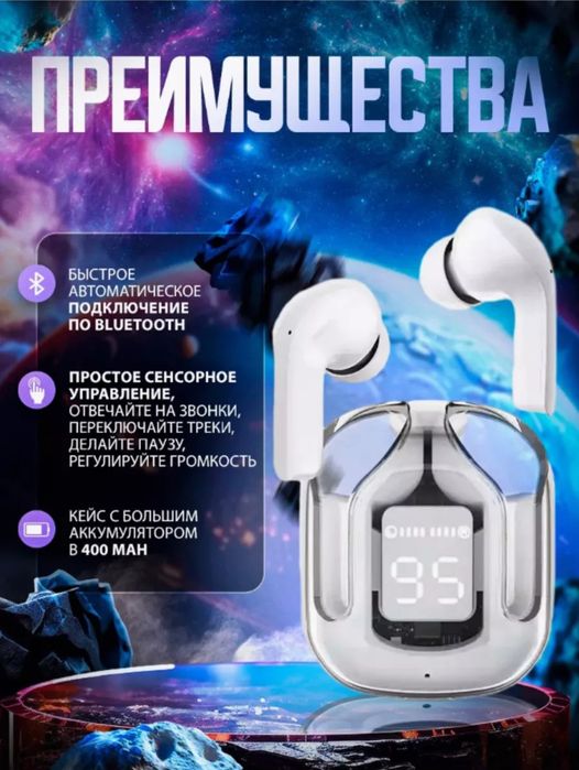 Беспроводные наушники.