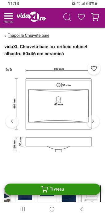Lavoar/Chiuveta Baie