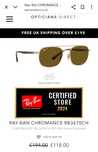 Ochelari de soare Ray Ban CHROMANCE RB3670CH