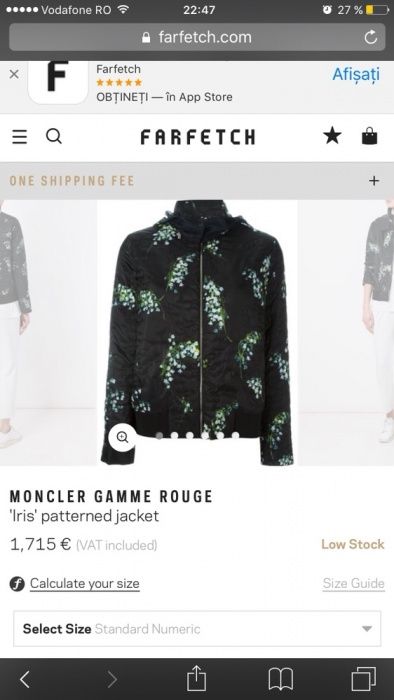 Vând geaca de dama Moncler Gamme Rouge