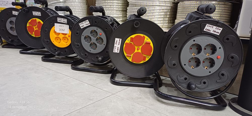 Удлинитель на катушке 2х2,5 50м