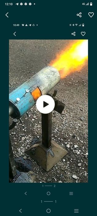 Горелка на отработке и на мазуте