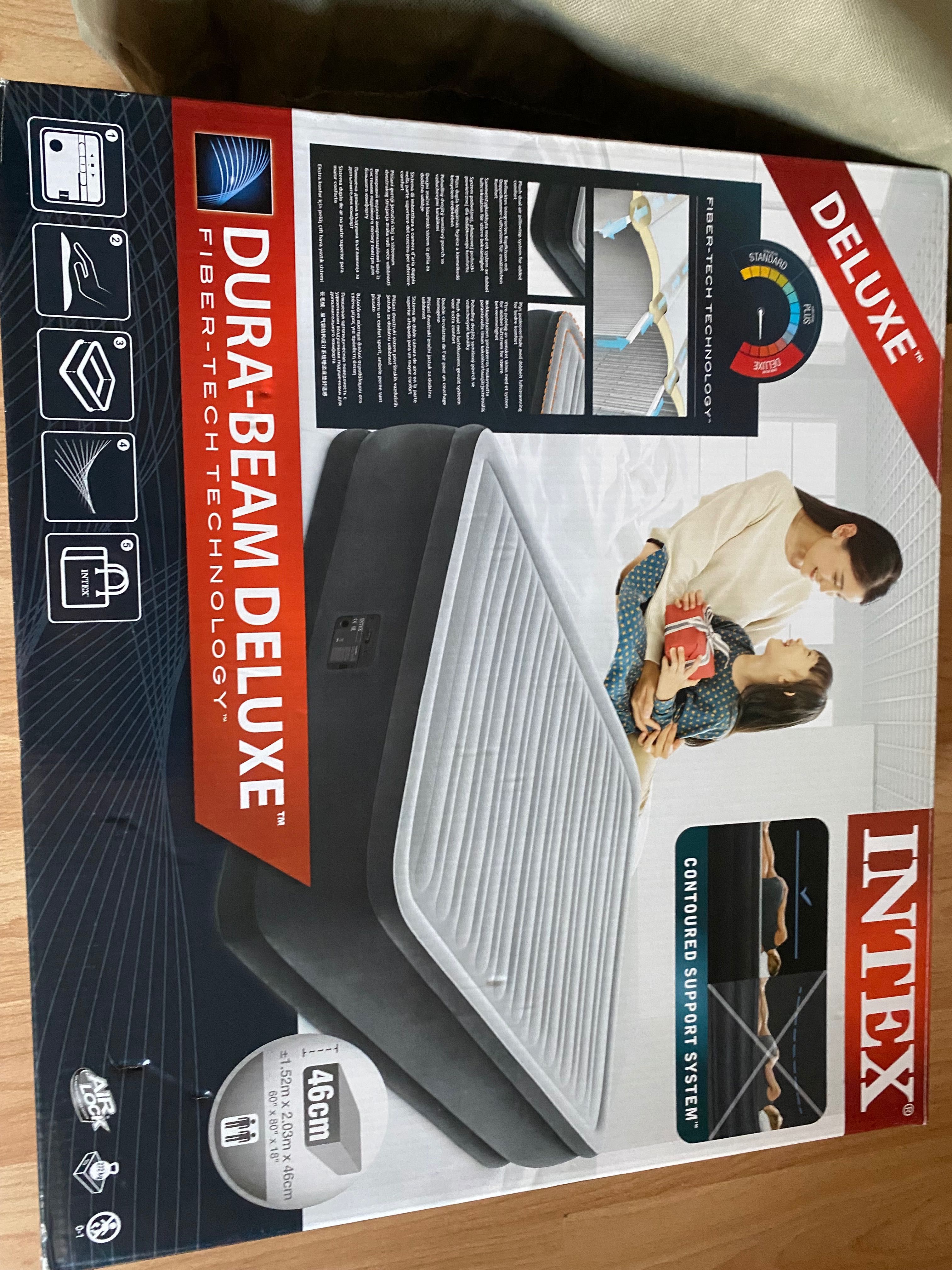 Надуваем матрак Intex 152 x 203 x 46 cm  с вградена помпа