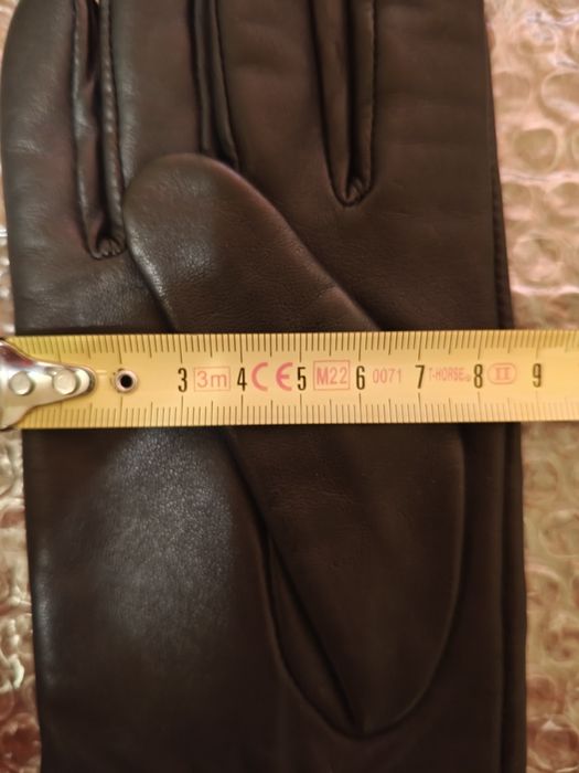 Pereche de mănuși din piele naturală (NEFOLOSITE!) (UNISEX!)